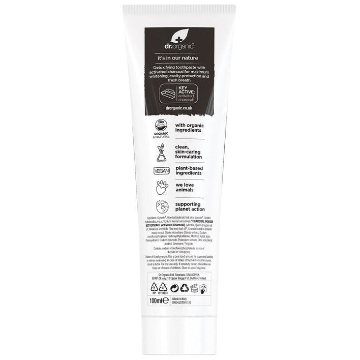 Dr Organic Activated Charcoal Toothpaste 100ml