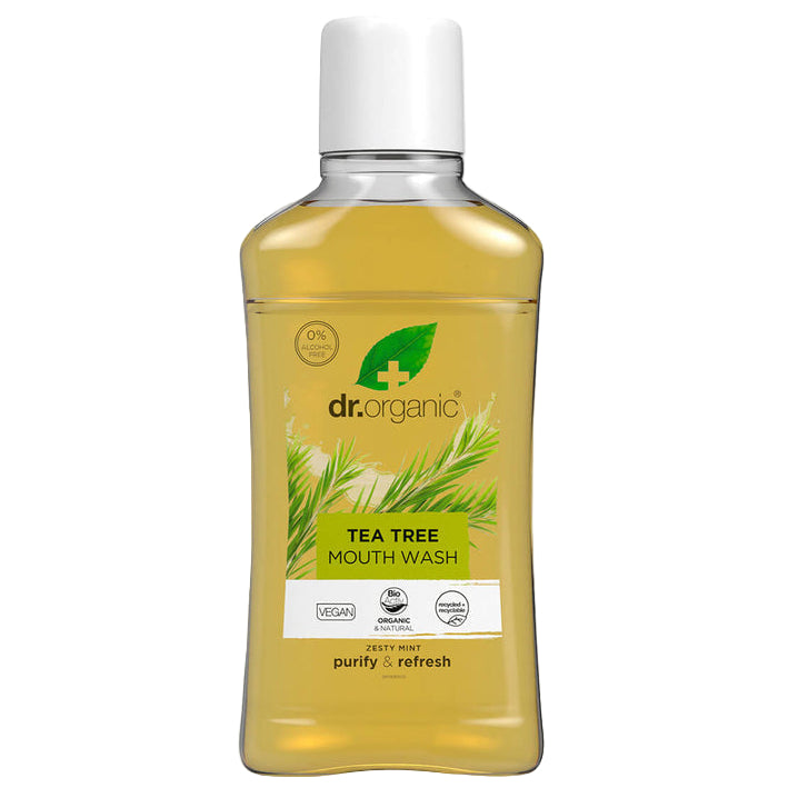 Dr Organic Tea Tree Mouthwash 500ml