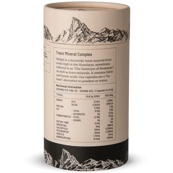 Evolution Botanicals Himalayan Shilajit Trace Mineral Complex 120c