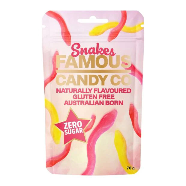 Famous Candy Co Sugar Free Snakes 70g