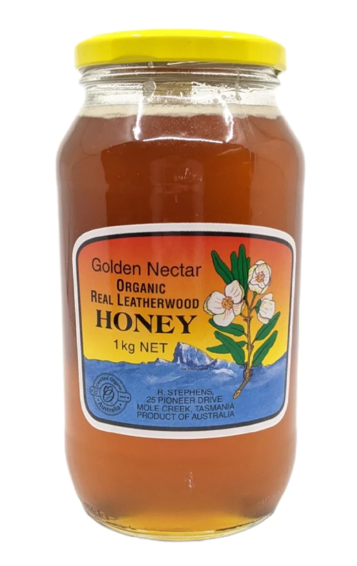 Golden Nectar Leatherwood Honey 1kg