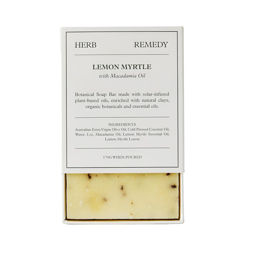 Herb Remedy Soap Lemon Myrtle With Macadamia Oil 170g