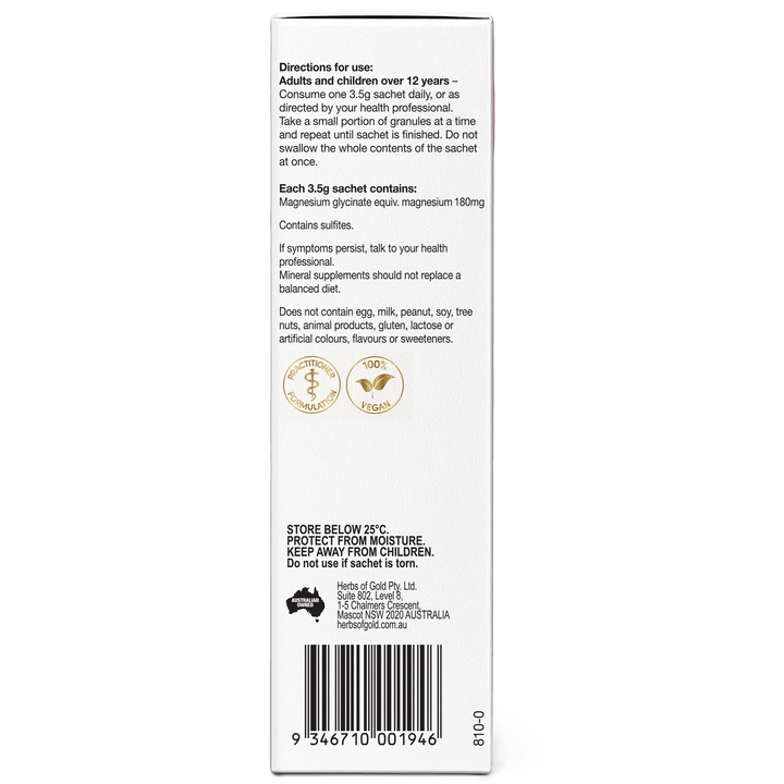 Herbs Of Gold Magnesium Glycinate Activbeads 15 Sachets