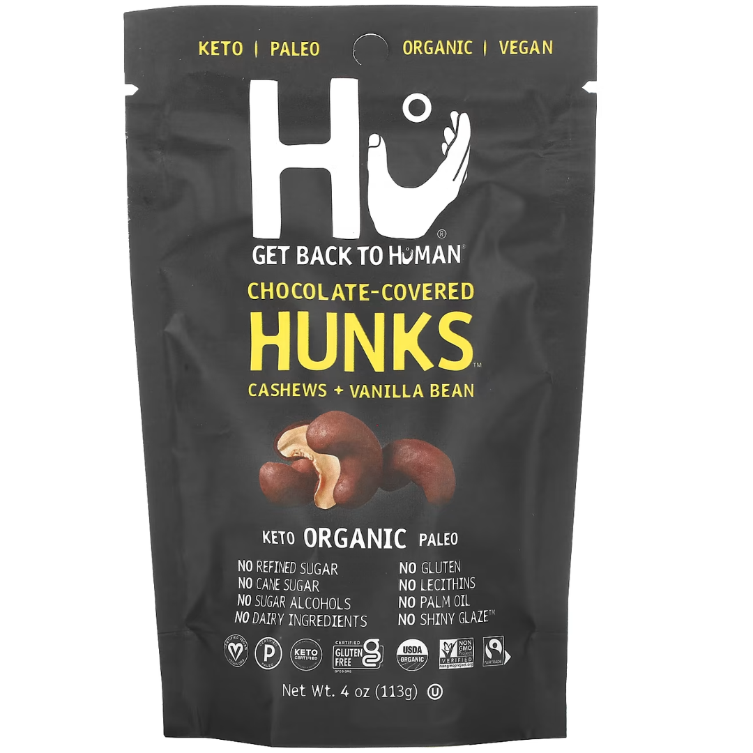 Hu Organic Chocolate Hunks Cashews Vanilla Bean 113g