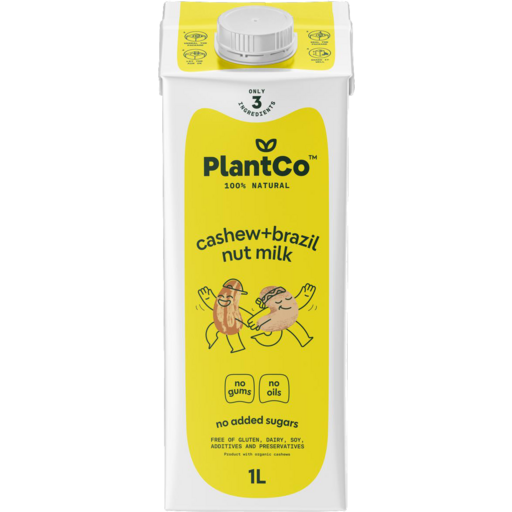 Plantco Organic Cashew& Brazil Nut Milk 1l
