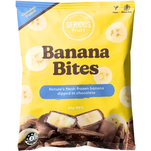 Serious Organic Health Frozen Banana Bites 65g