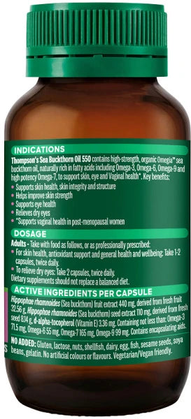 Thompsons Sea Buckthorn Oil 550mg 50c