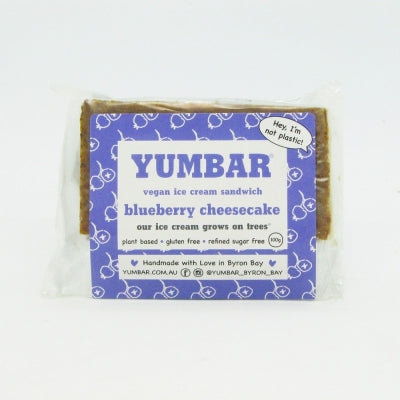 Yumbar Blueberry Cheese Vegan Ice Cream 100g