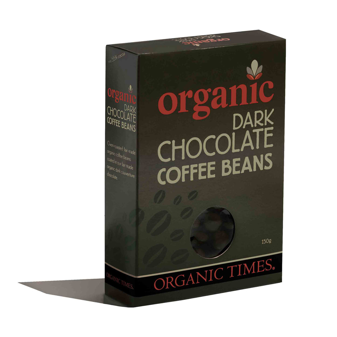 Organic Times Dark Chocolate Coffee Beans 150g