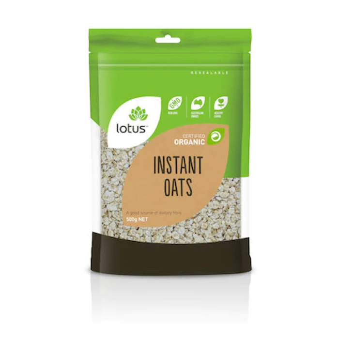 Lotus Organic Instant Oats 500g