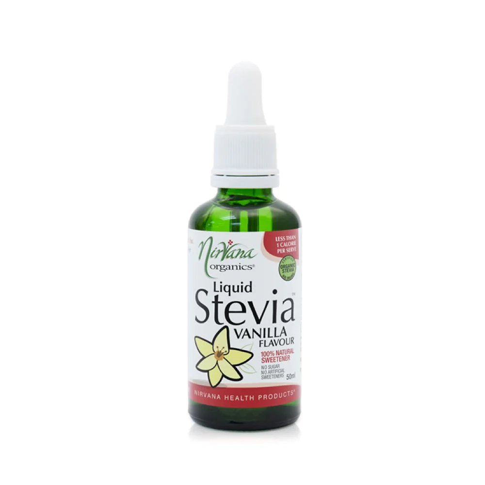 Nirvana Flavoured Stevia Drops Vanilla 50ml