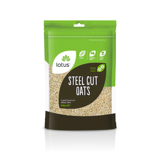 Lotus Organic Oats Steel Cut 500g