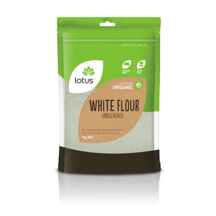 Lotus Organic Unbleached Plain Flour 1kg