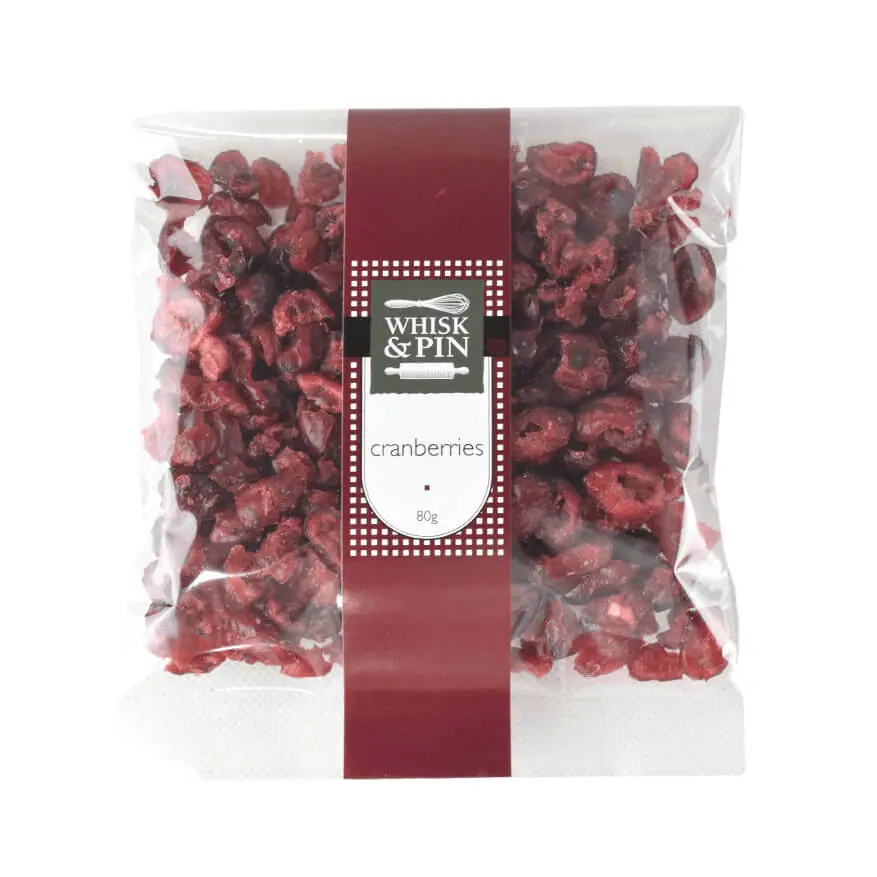 Whisk And Pin Dried Cranberries 80g