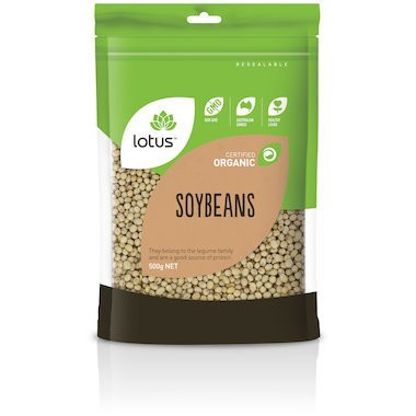 Lotus Organic Soybeans 500g