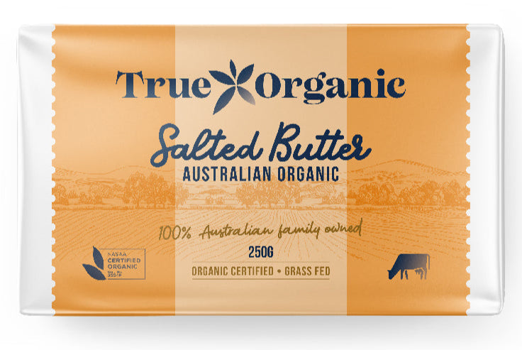 True Organic Australian Organic Salted Butter 250g