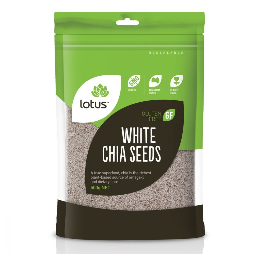 Lotus Gluten Free Chia Seeds White 500g