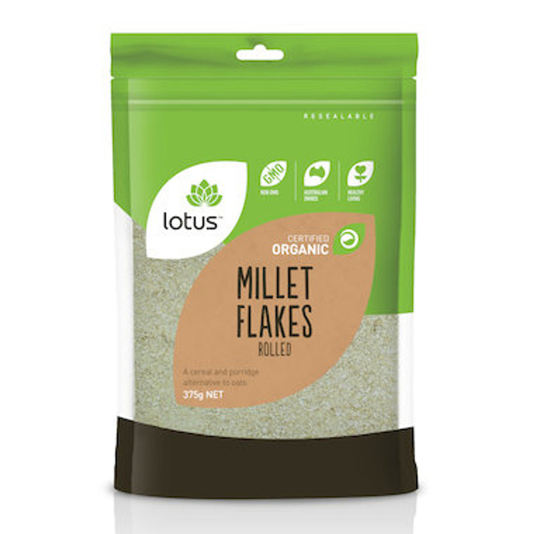 Lotus Organic Millet Flakes Rolled 375g