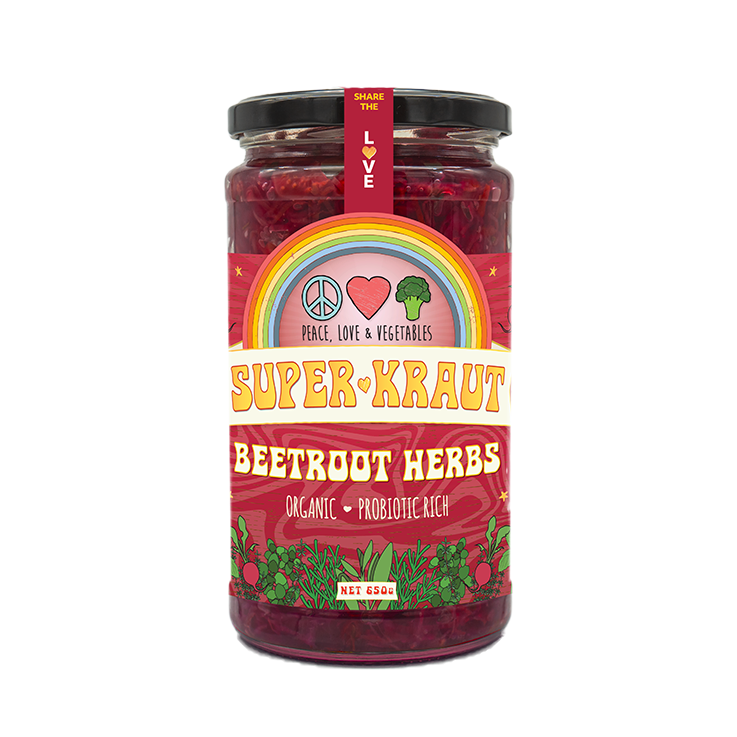 Peace Love & Vegetables Superkraut Beetroot Herb 650g