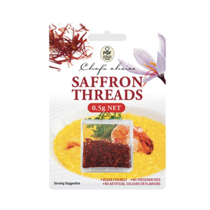 Chef's Choices Pure Saffron Threads A-grade 0.5g