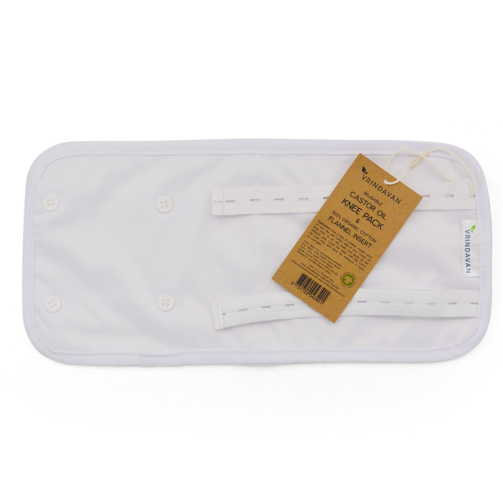 Vrindavan Castor Oil Knee Pack White