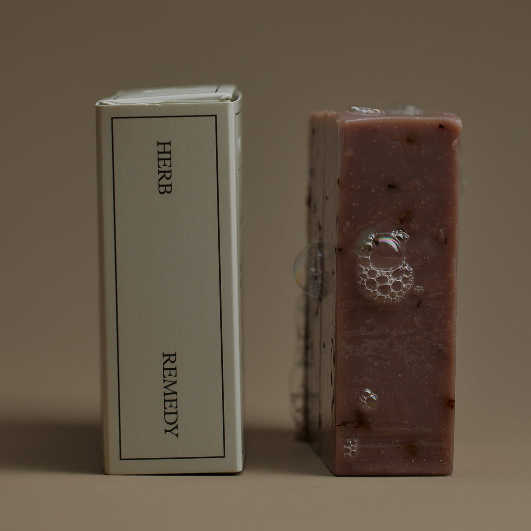 Herb Remedy Soap Lavender With Purple Clay & Solar Infused Lavender Oil 170g