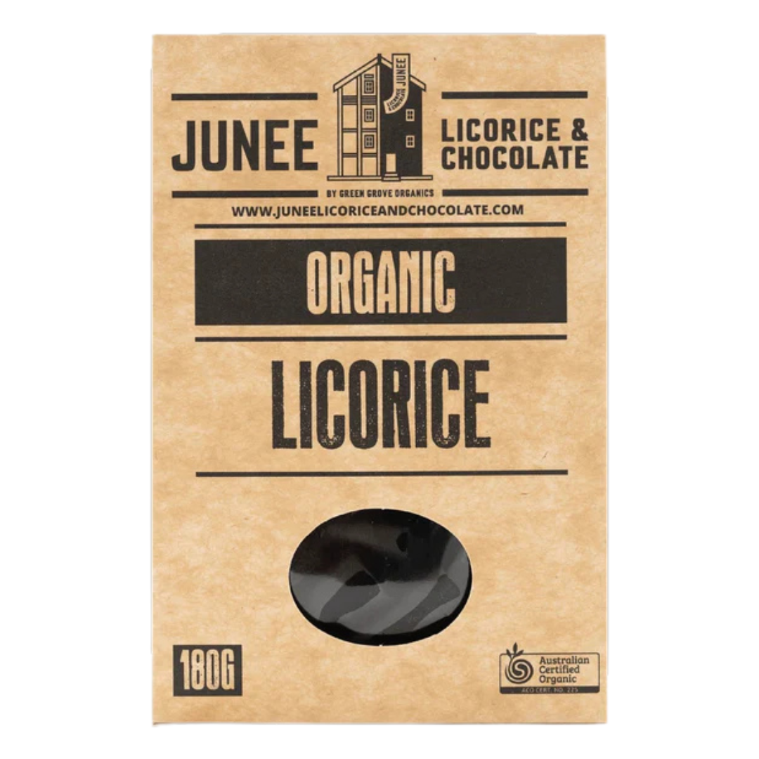 Green Grove Organic Milk Choc Coated Licorice 180g