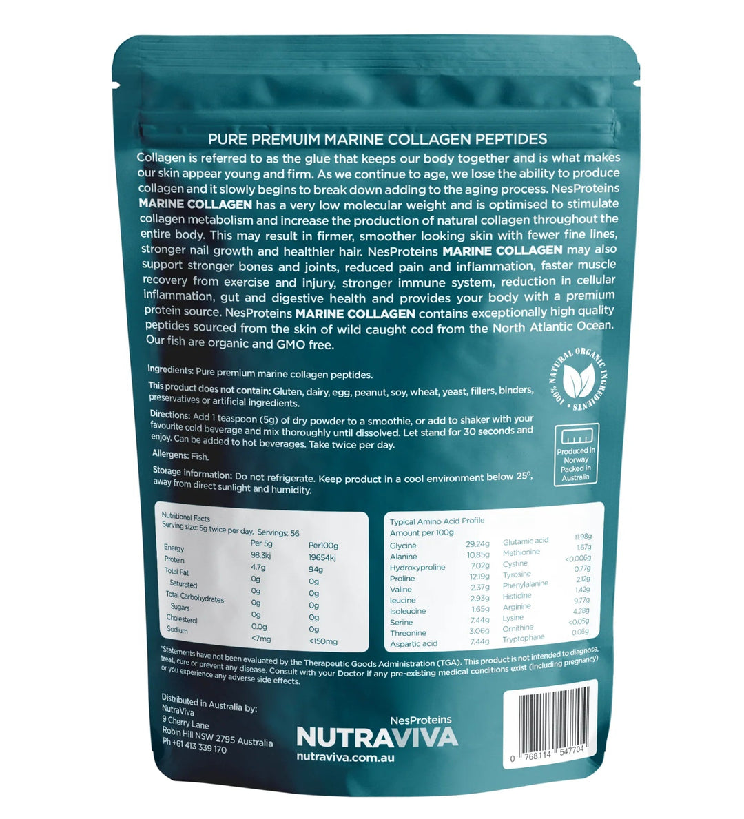 Nutraviva Marine Collagen 280g