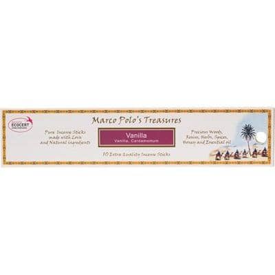 Marco Polo's Treasures Incense Sticks Vanilla 10 Pack