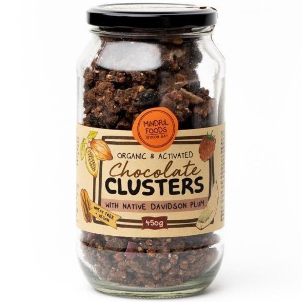 Mindful Foods Organic & Activated Choc Davidson Plum Clusters 350g