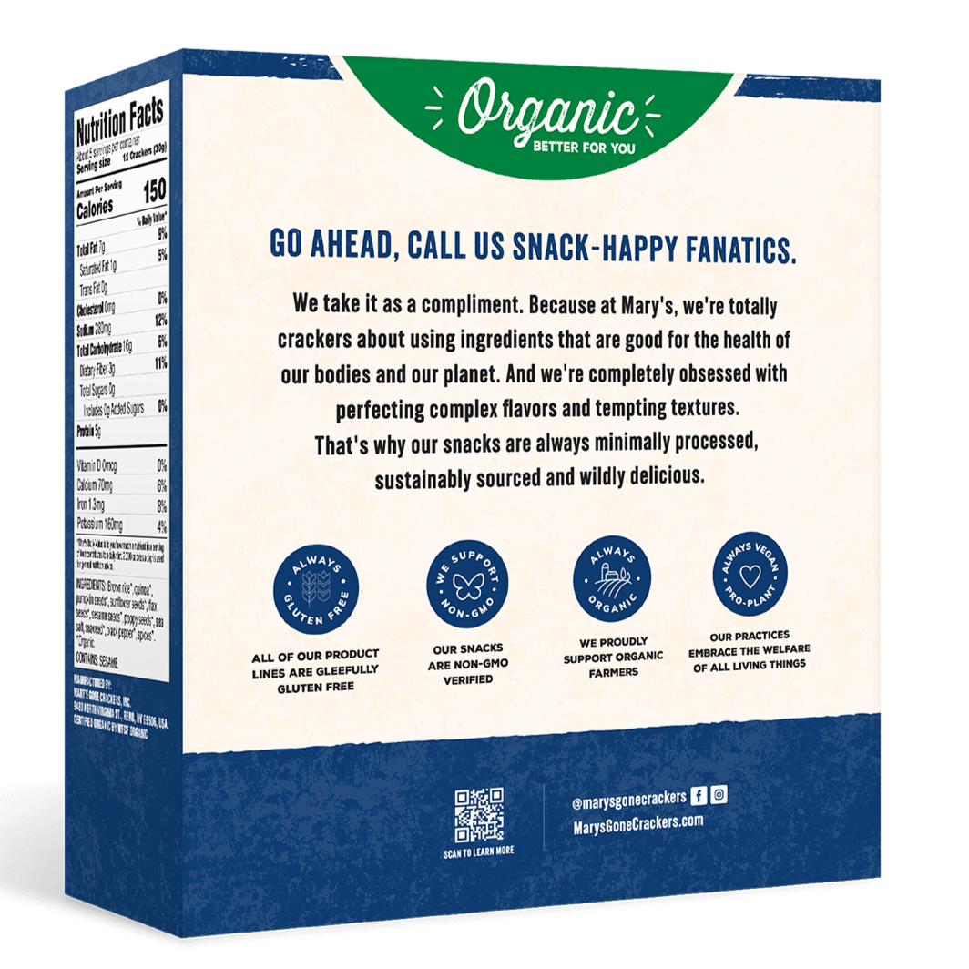 Mary's Gone Crackers Super Seed Classic 155g