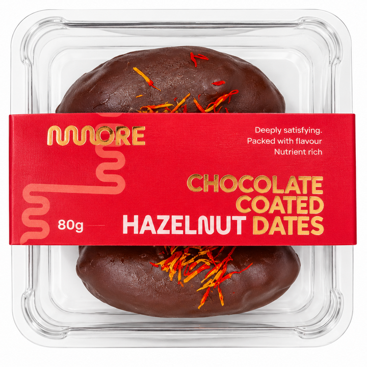 Mmmore Hazelnut Chocolate Coated Dates Twin Pack