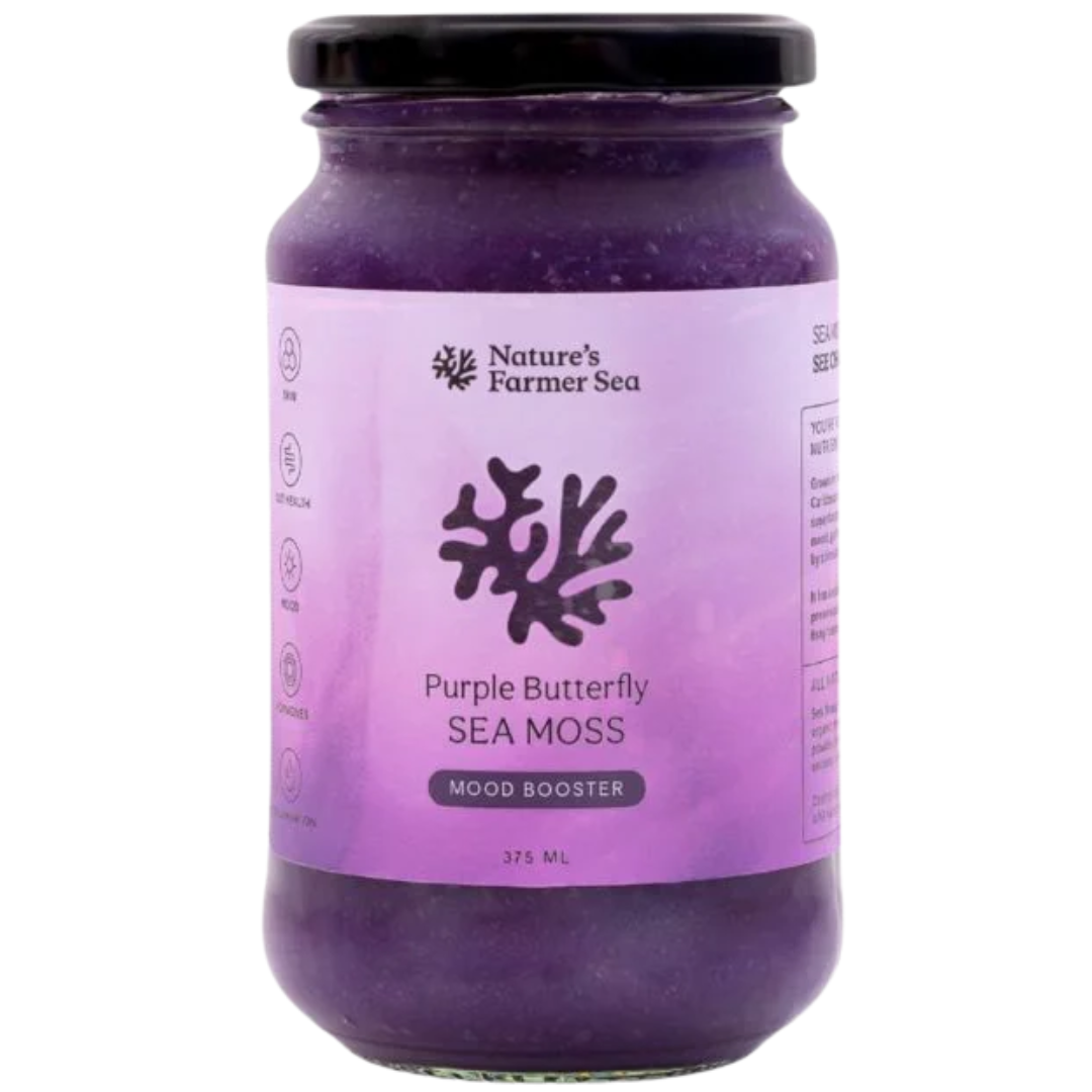 Natures Farmer Sea Purple Butterfly Sea Moss Gel Mood 375ml