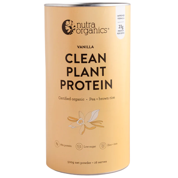 Nutra Organics Clean Plant Protein Vanilla 500g