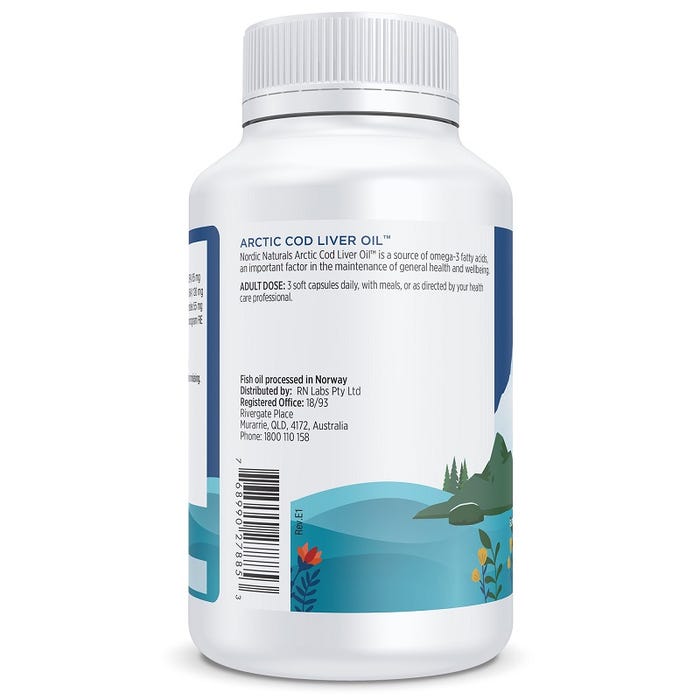 Nordic Naturals Cod Liver Oil Capsules