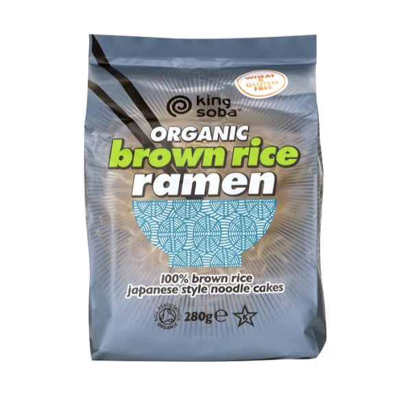 King Soba Organic Brown Rice Ramen Noodles 280g