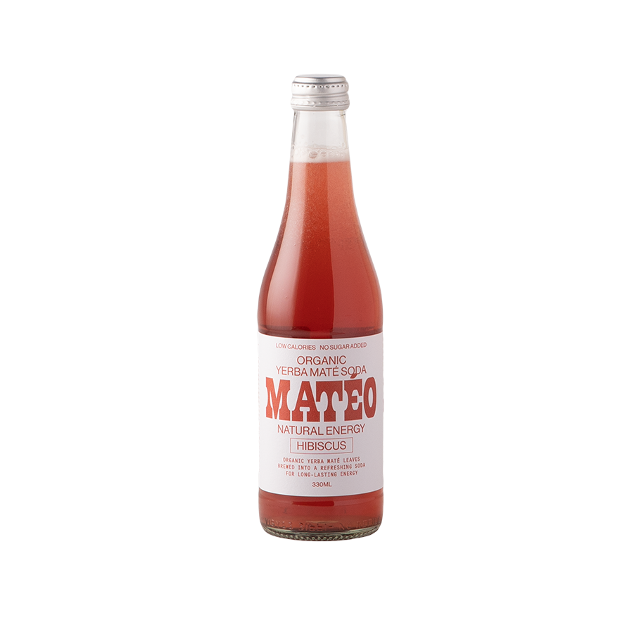 Mateo Yerb Mate Soda Hibiscus 330ml