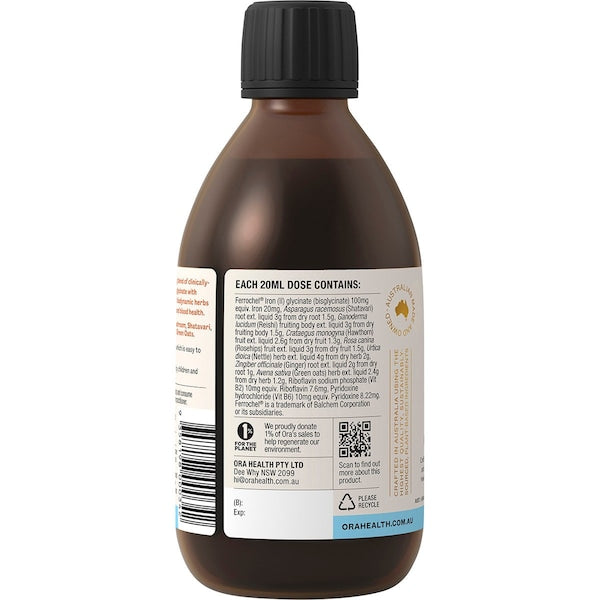 Ora Health Iron-rich Tonic+ Herbal Oral Liquid 300ml