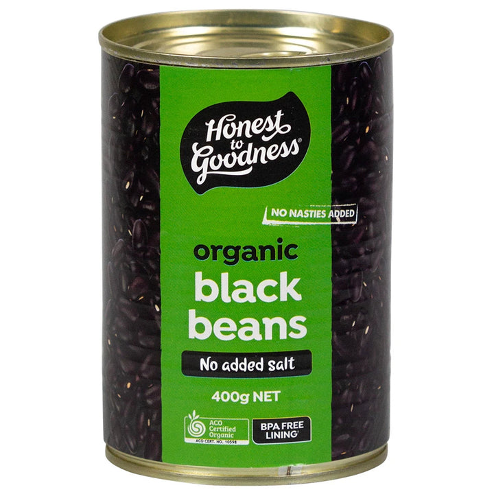Honest To Goodness Organic Black Beans 400g