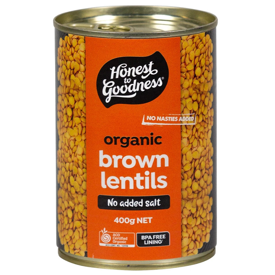 Honest To Goodness Organic Brown Lentils 400g