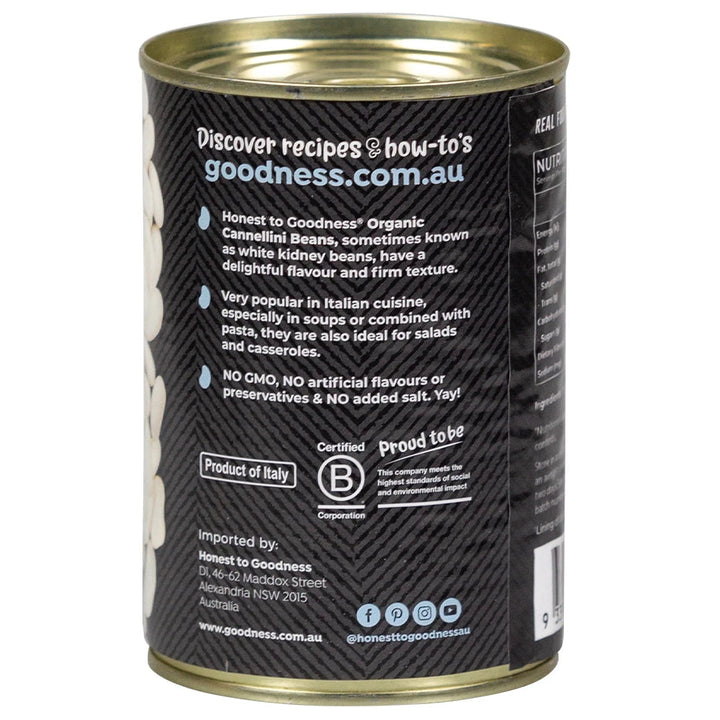 Honest To Goodness Organic Cannellini Beans 400g