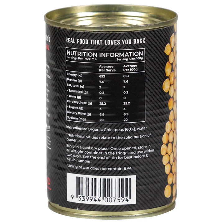 Honest To Goodness Organic Chickpeas 400g