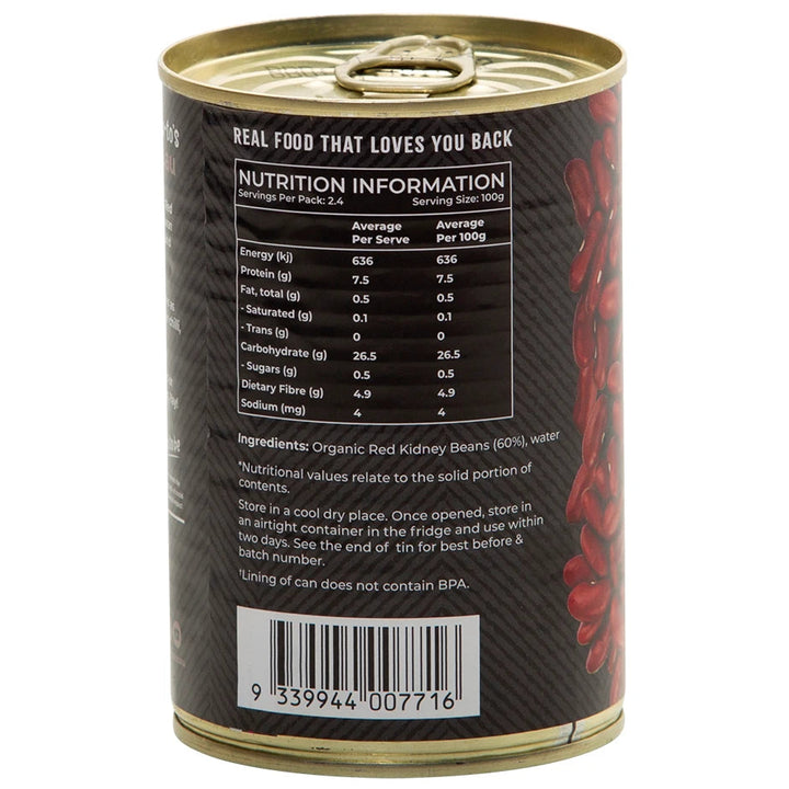 Honest To Goodness Organic Red Kidney Beans 400g