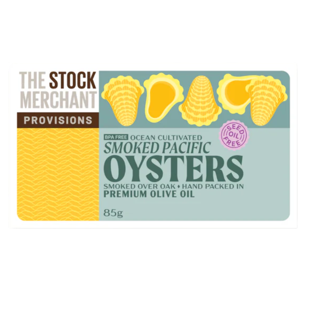 The Stock Merchant Provisions Smoked Oysters In Olive Oil 85g