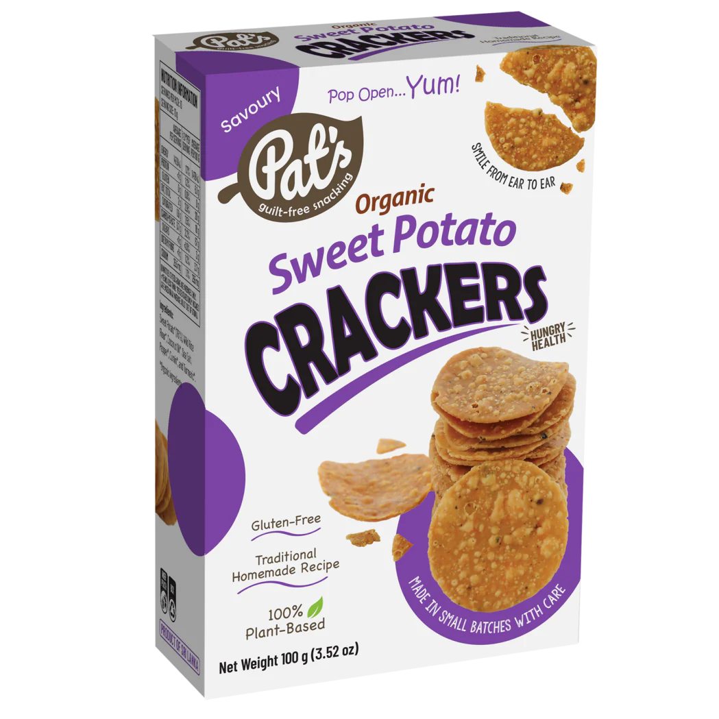 Pat's Organic Crackers Sweet Potato 100g