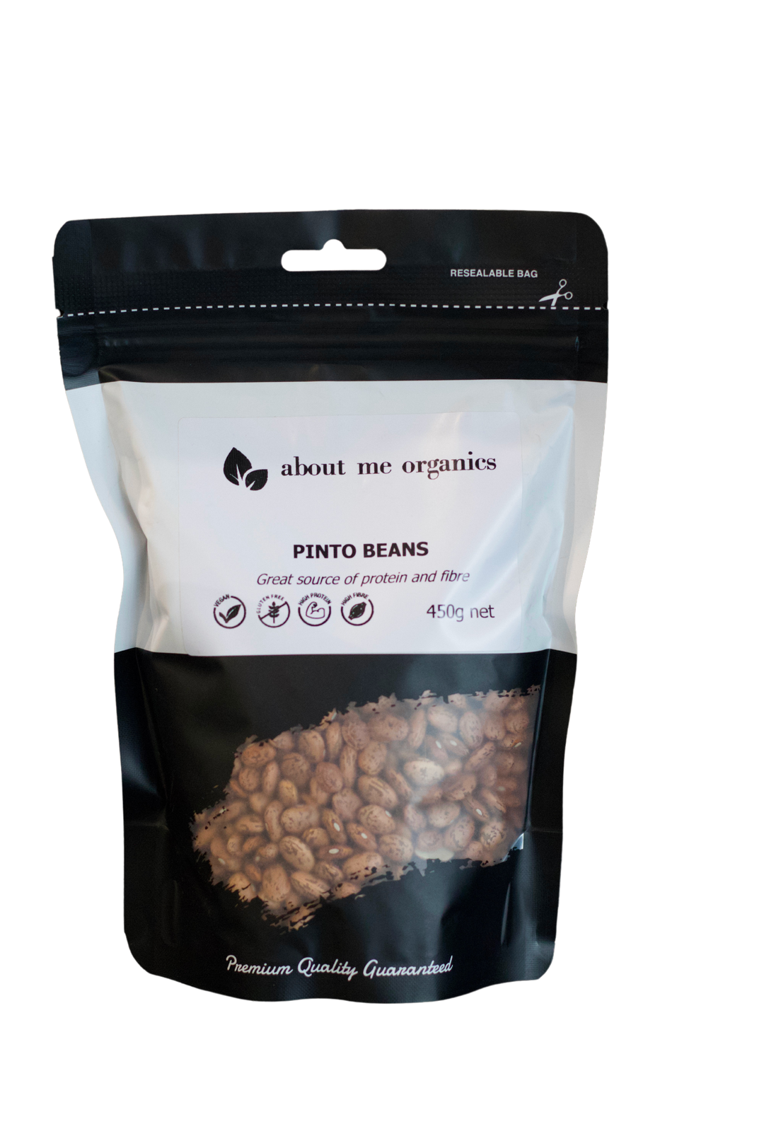 About Me Organics Pinto Beans 450g