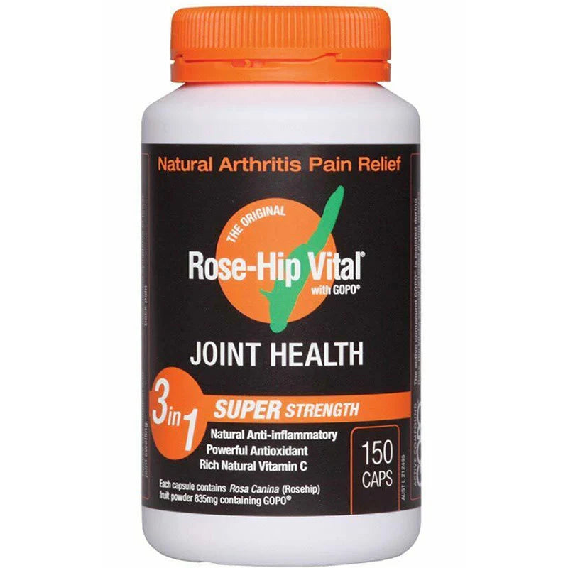 Rose-hip Vital Arthritis Pain Relief Super Strength Capsules 150c