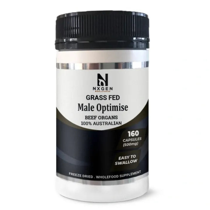 Nxgen Grass Fed Male Optimise Beef Organs Capsules 160c