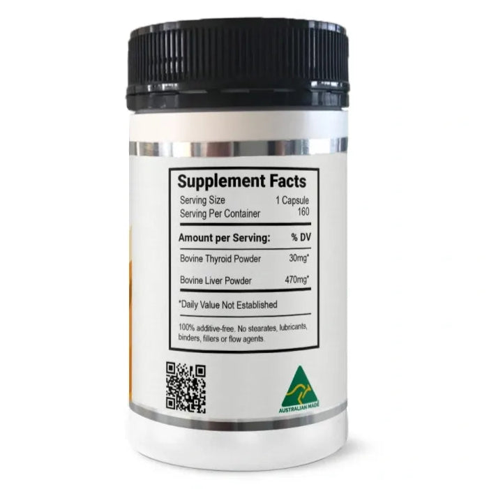 Nxgen Grass Fed Beef Thyroid Capsules 160c