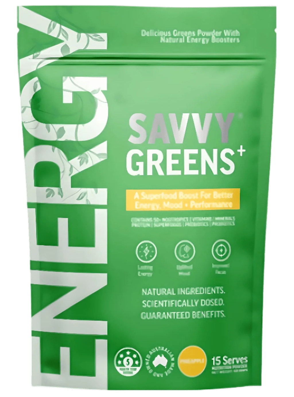 Savvy Energy Functional Greens Tropical Fruits 100g